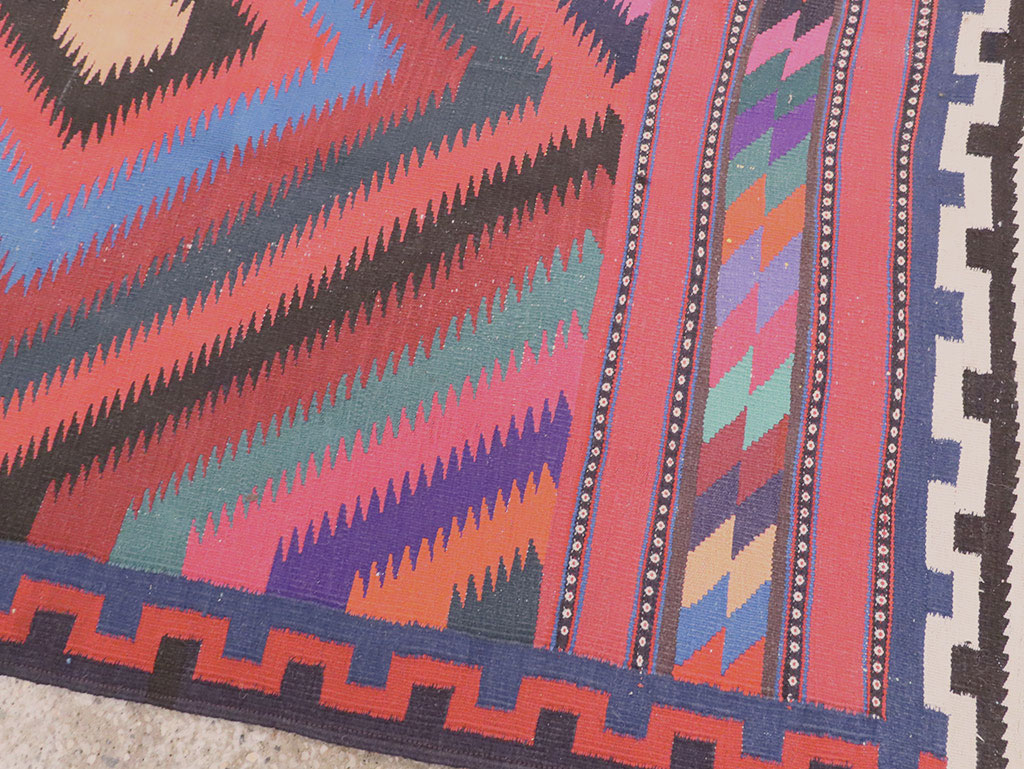 Vintage Persian Flatweave, No.28298 - Gsblank