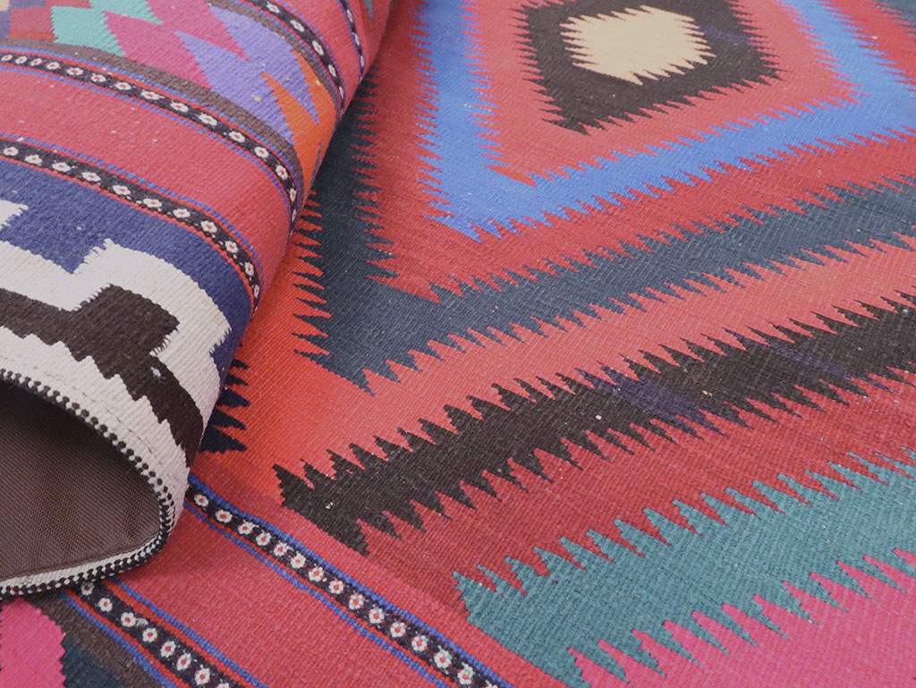 Vintage Persian Flatweave, No.28298 - Gsblank