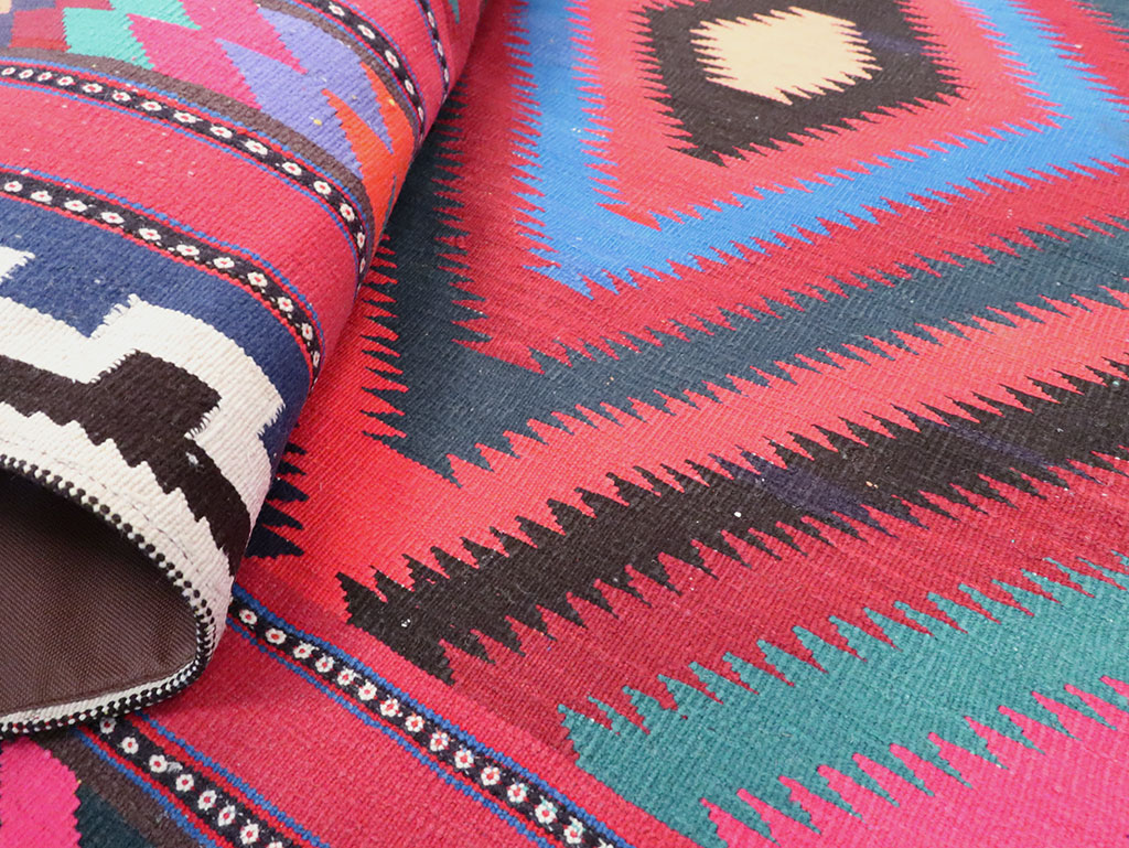 Vintage Persian Flatweave, No.28298 - Gsblank