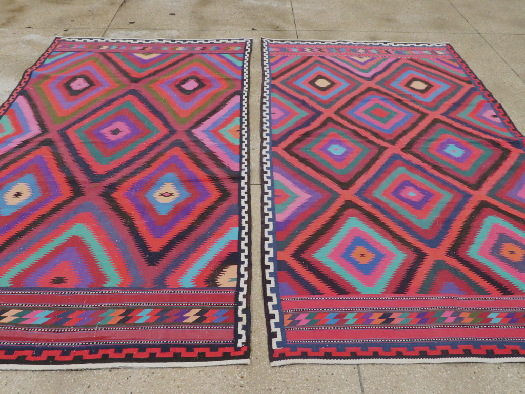 Vintage Persian Flatweave, No.28298 - Gsblank
