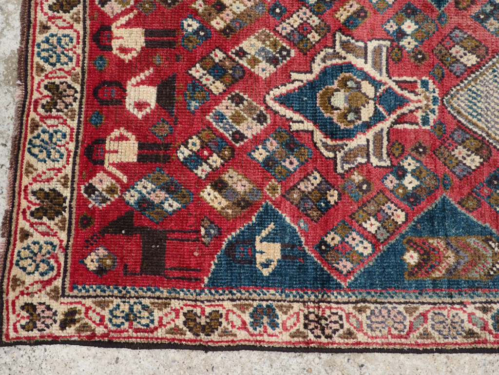 Vintage Persian Mahal Runner, No.28301 - Gsblank
