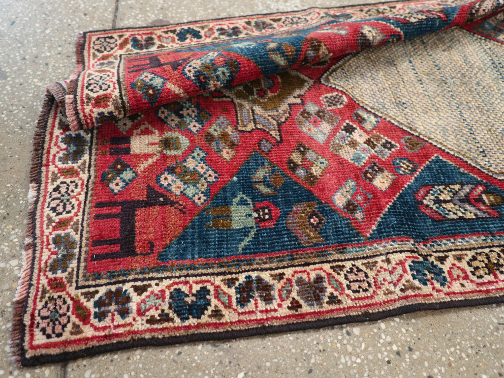 Vintage Persian Mahal Runner, No.28301 - Gsblank