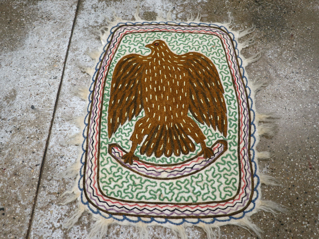 Vintage Pictorial Hamadan Rug, No.28305 - Gsblank