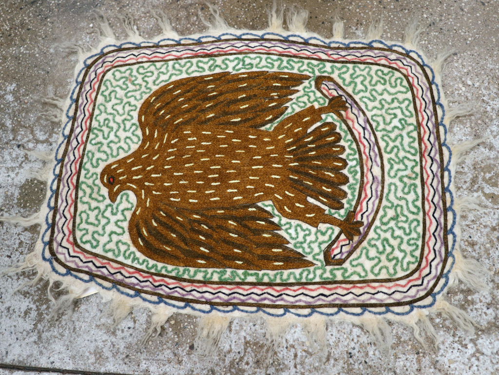 Vintage Pictorial Hamadan Rug, No.28305 - Gsblank