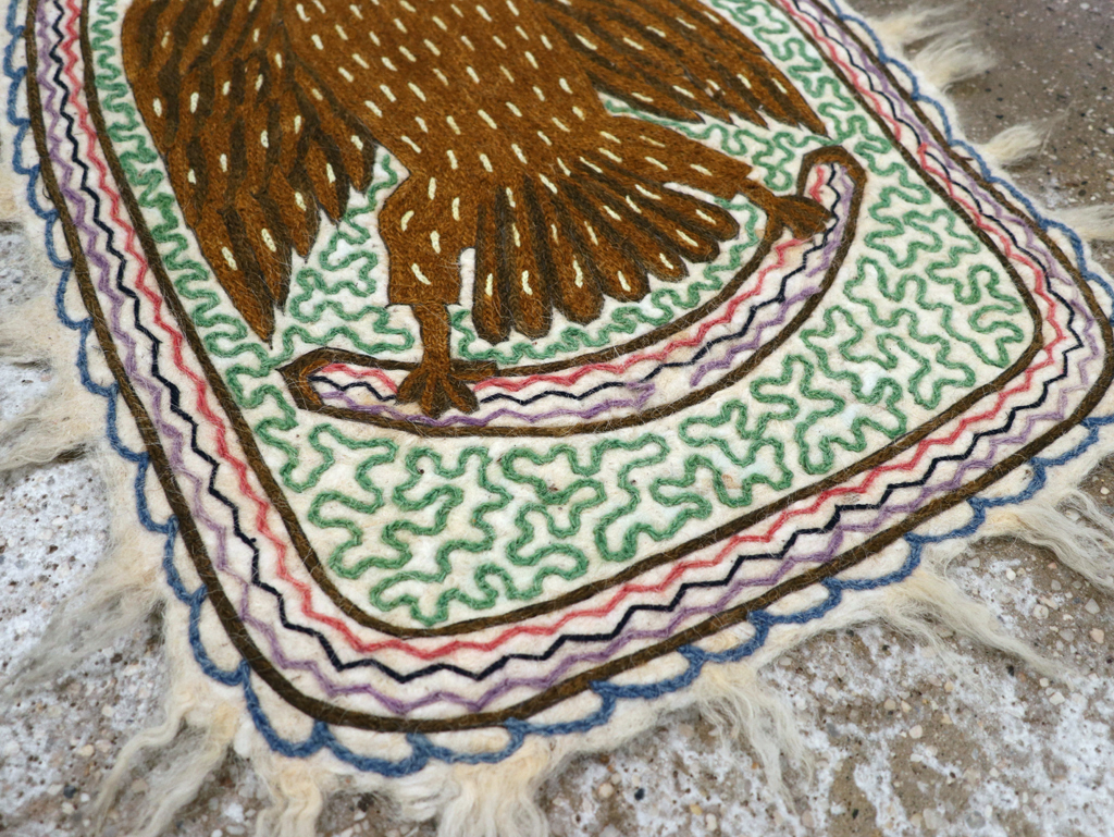 Vintage Pictorial Hamadan Rug, No.28305 - Gsblank