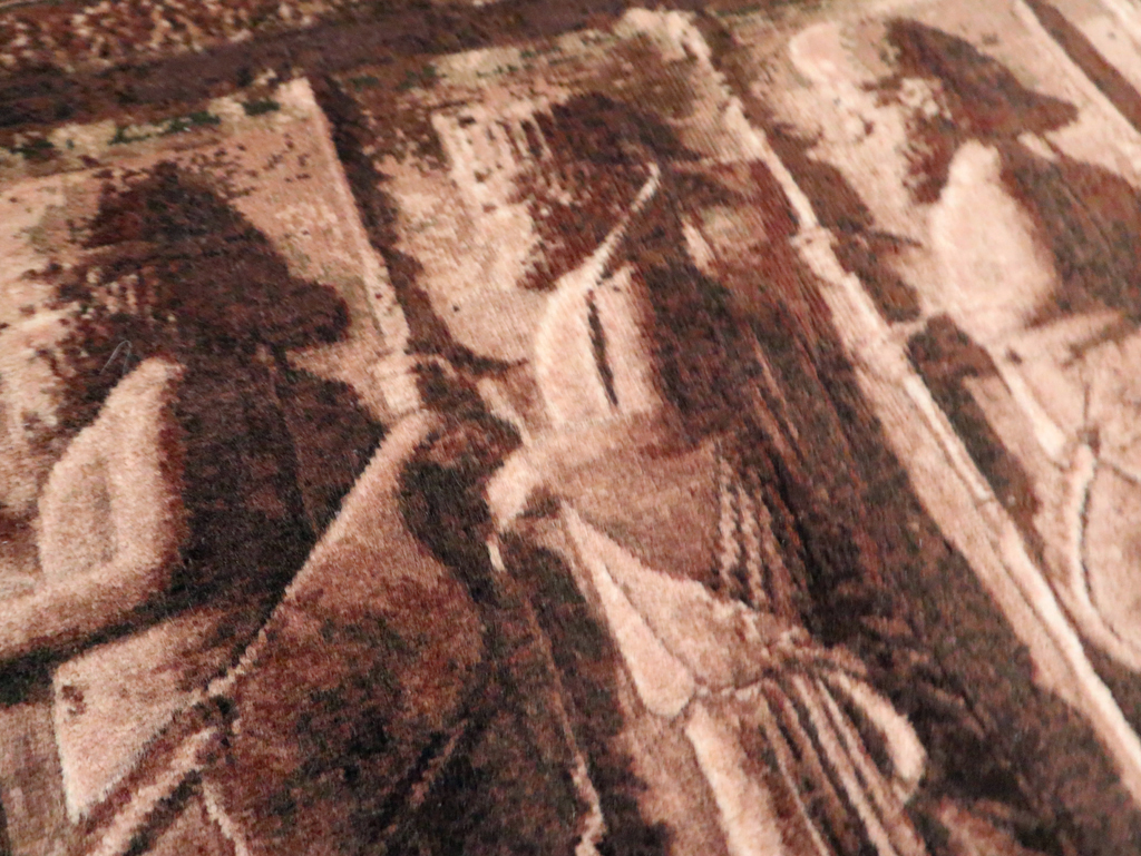 Vintage Persian Tabriz Pictorial Rug, No.28312 - Gsblank