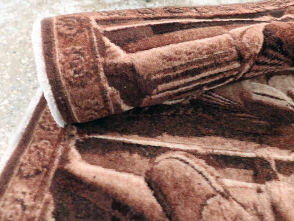 Vintage Persian Tabriz Pictorial Rug, No.28312 - Gsblank