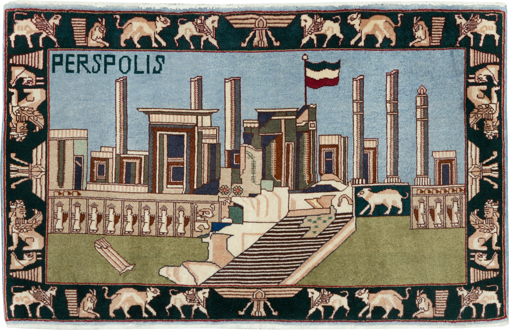 Vintage Persian Tabriz Rug, No.28315 - Gsblank