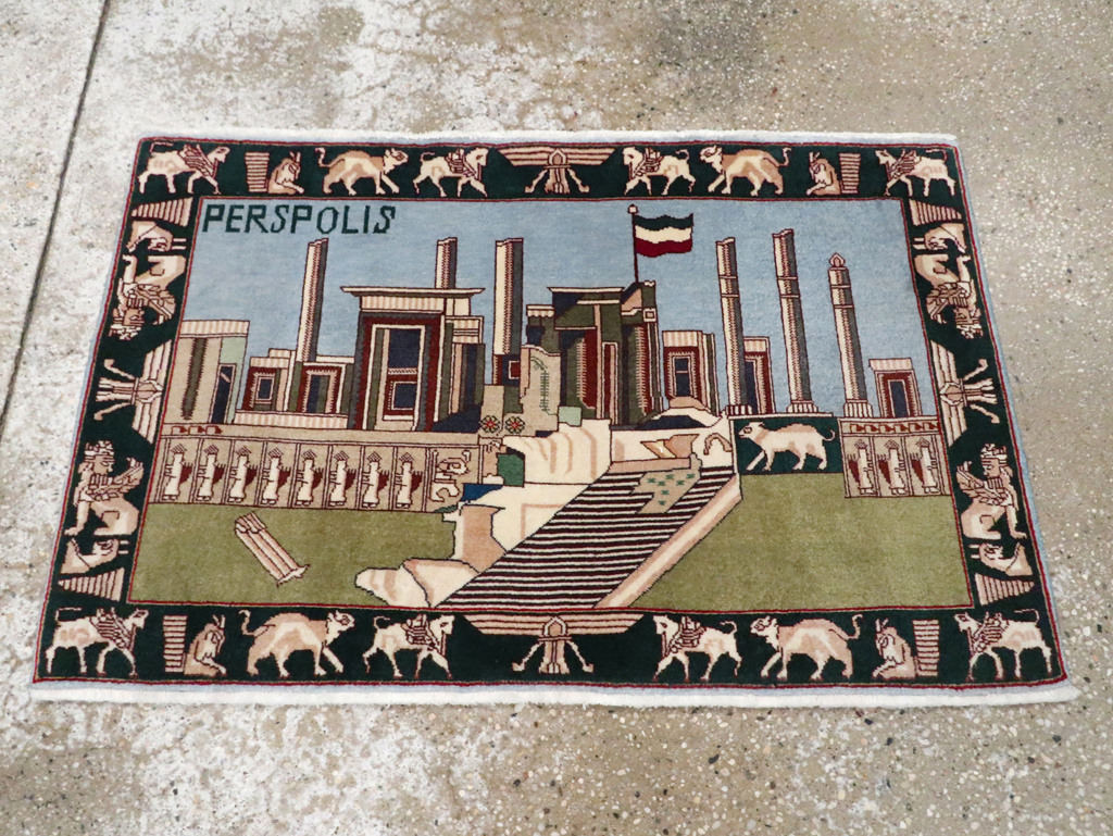 Vintage Persian Tabriz Rug, No.28315 - Gsblank