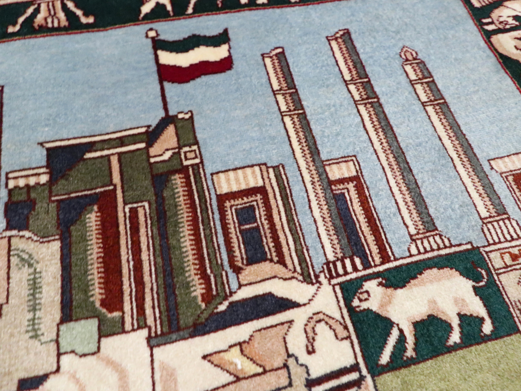 Vintage Persian Tabriz Rug, No.28315 - Gsblank