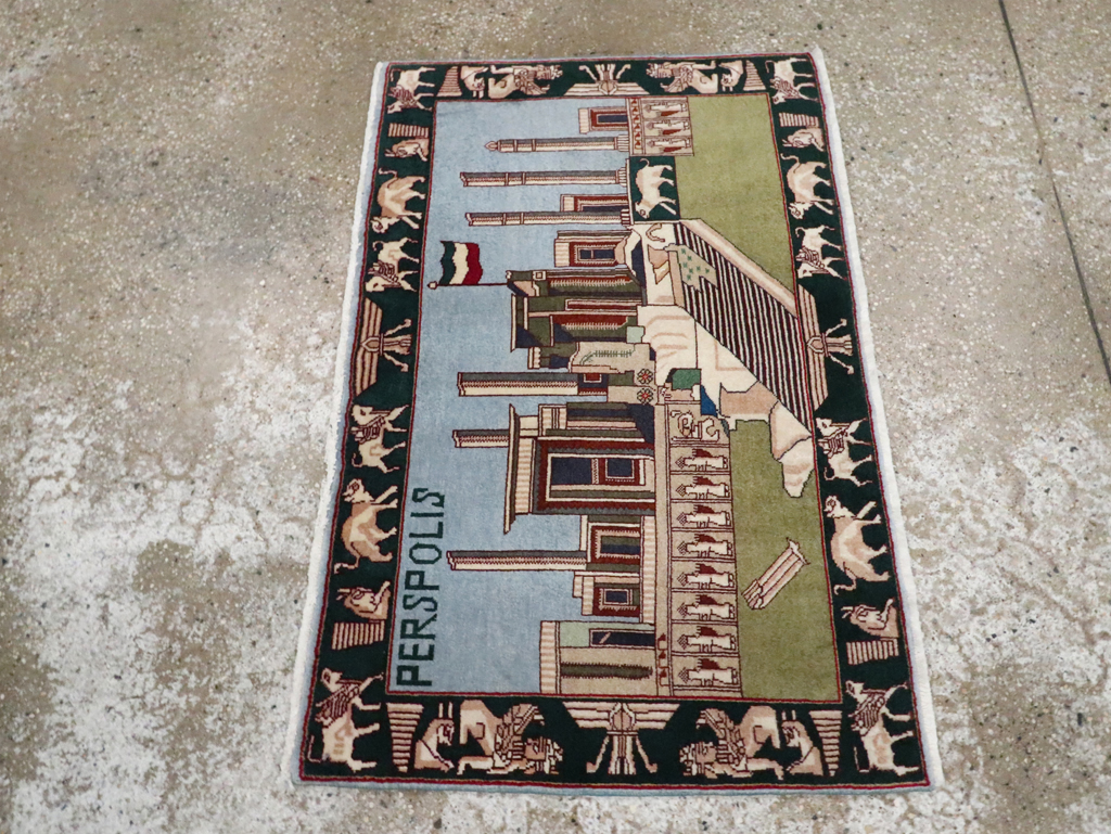 Vintage Persian Tabriz Rug, No.28315 - Gsblank