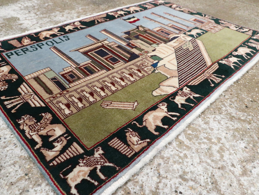 Vintage Persian Tabriz Rug, No.28315 - Gsblank