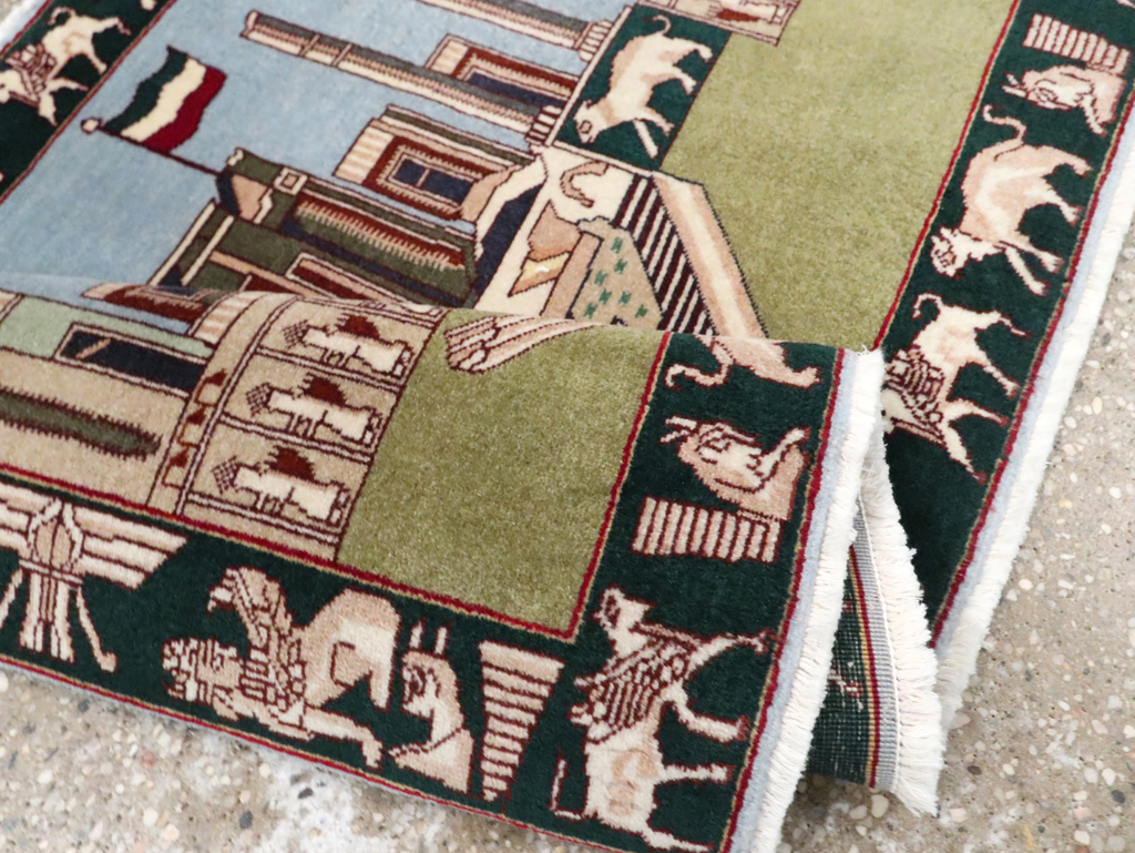 Vintage Persian Tabriz Rug, No.28315 - Gsblank