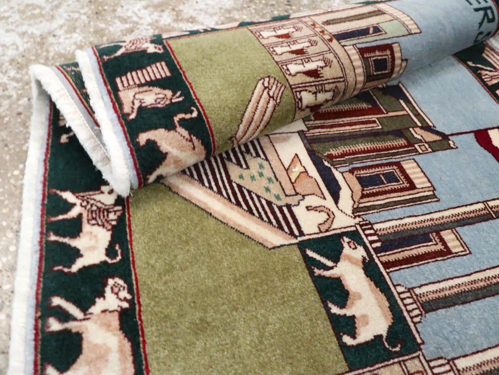 Vintage Persian Tabriz Rug, No.28315 - Gsblank