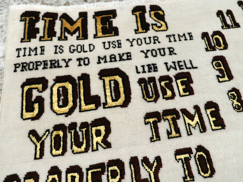 Vintage Persian Tabriz Rug, No.28318 - Gsblank