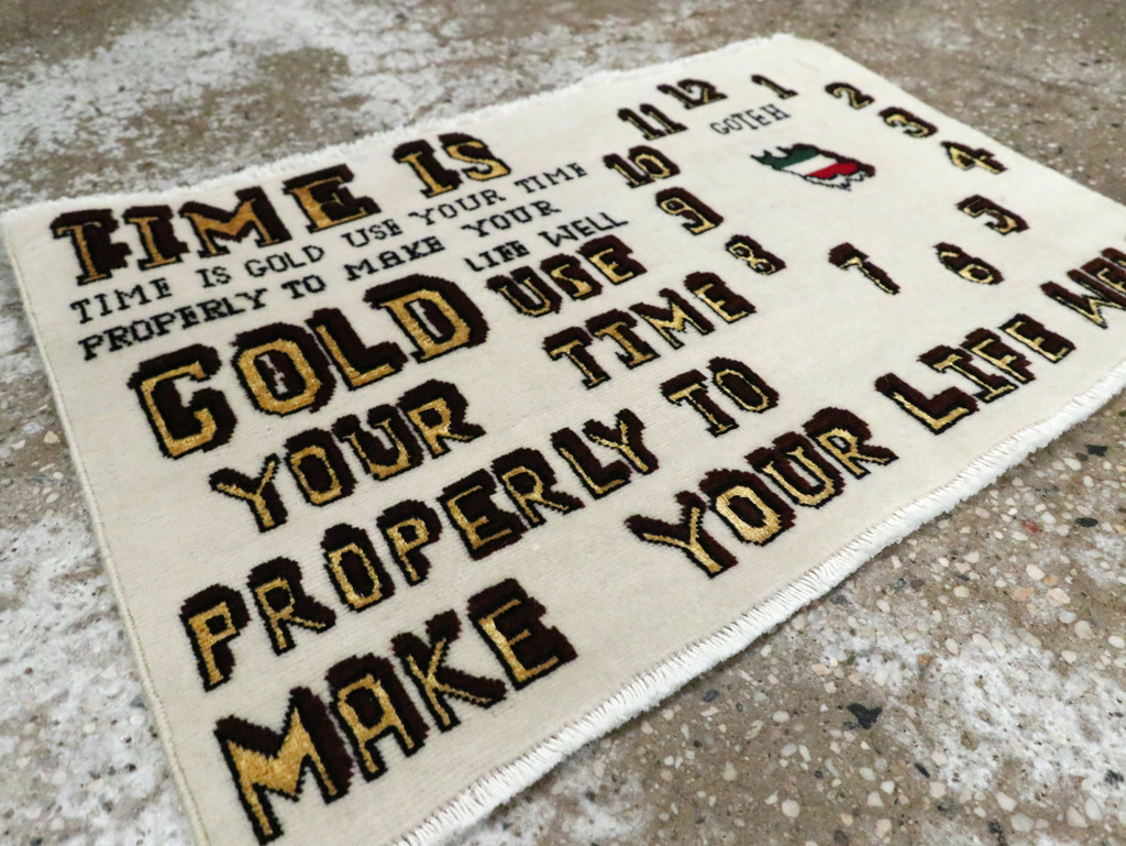 Vintage Persian Tabriz Rug, No.28318 - Gsblank