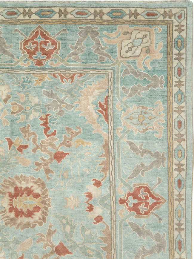 Modern Turkish Oushak Carpet, No.28332 - Gsblank