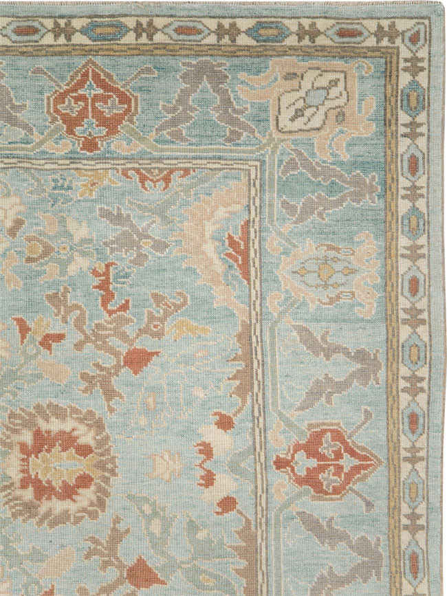 Modern Turkish Oushak Carpet, No.28332 - Gsblank