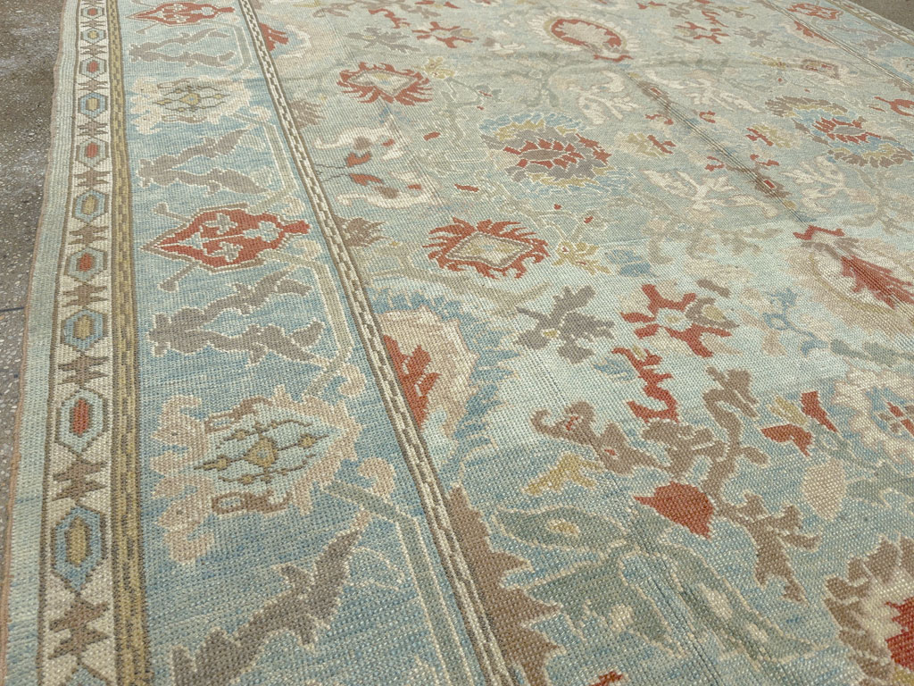 Modern Turkish Oushak Carpet, No.28332 - Gsblank