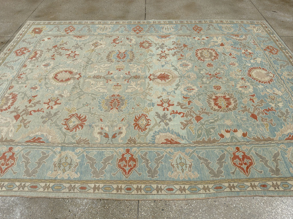 Modern Turkish Oushak Carpet, No.28332 - Gsblank