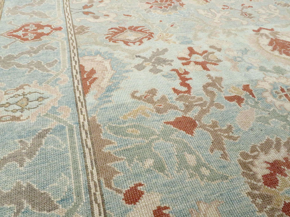 Modern Turkish Oushak Carpet, No.28332 - Gsblank