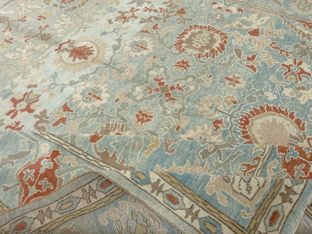 Modern Turkish Oushak Carpet, No.28332 - Gsblank