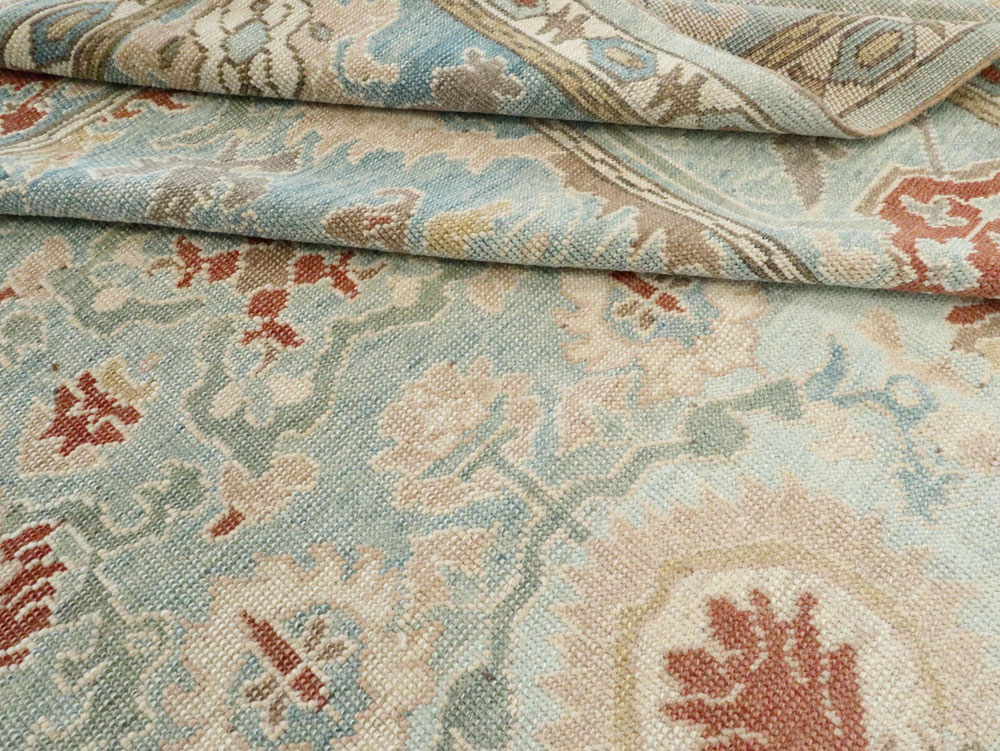 Modern Turkish Oushak Carpet, No.28332 - Gsblank