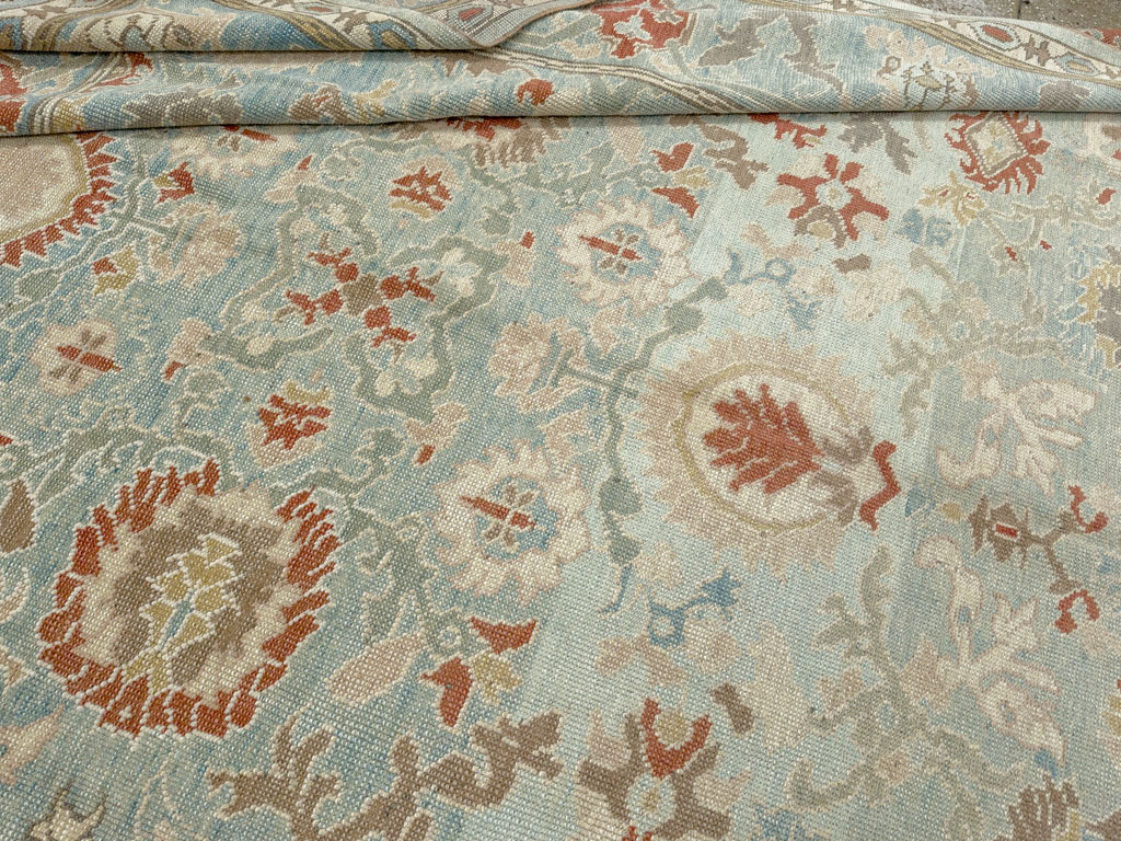 Modern Turkish Oushak Carpet, No.28332 - Gsblank