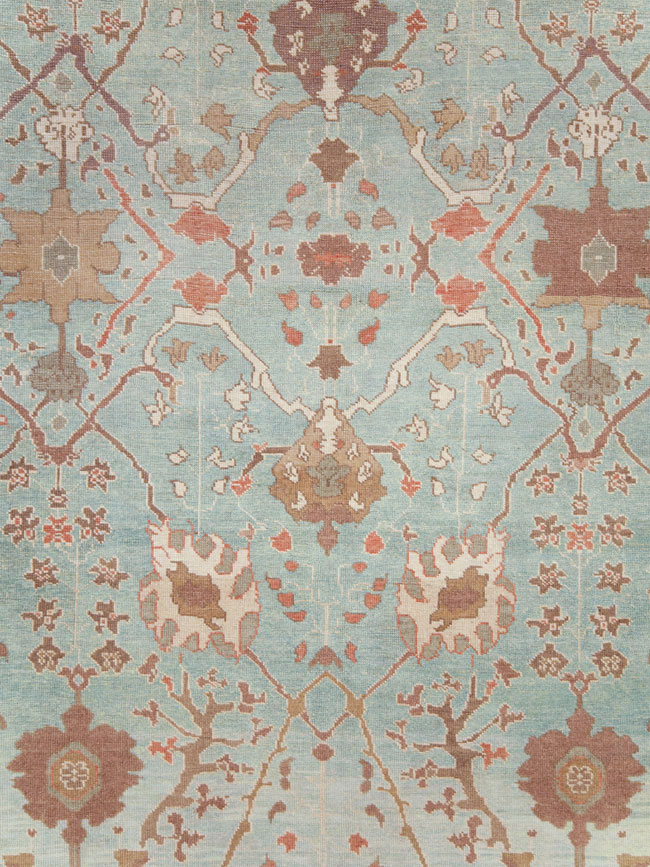 Modern Turkish Oushak Room Size Carpet, No.28336 - Gsblank