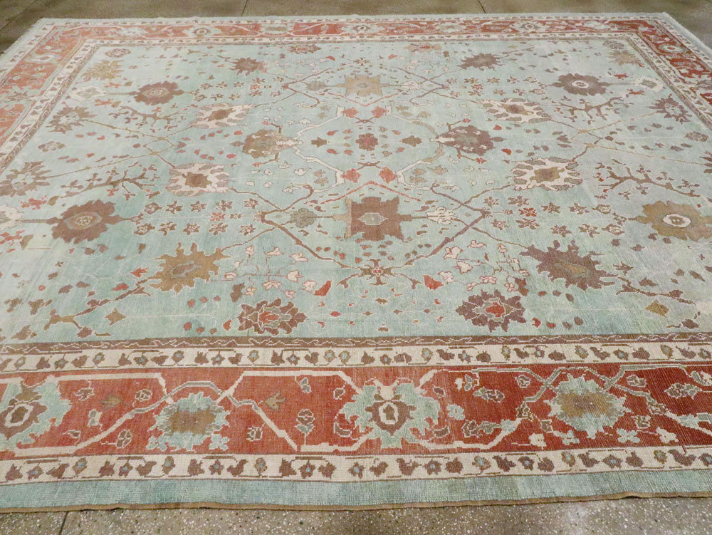 Modern Turkish Oushak Room Size Carpet, No.28336 - Gsblank