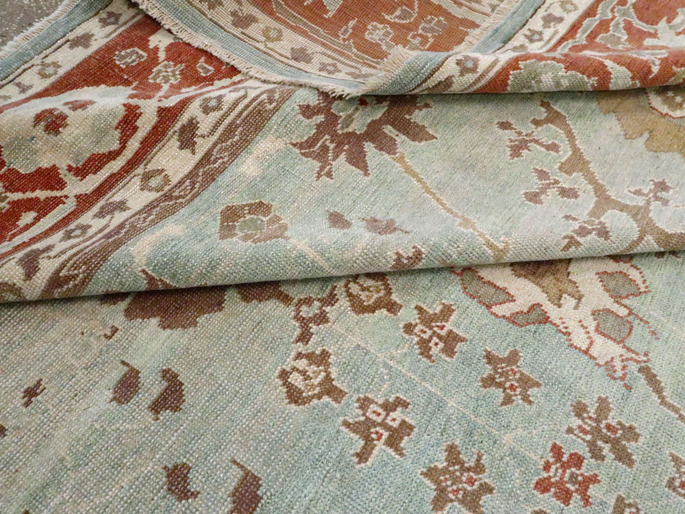 Modern Turkish Oushak Room Size Carpet, No.28336 - Gsblank