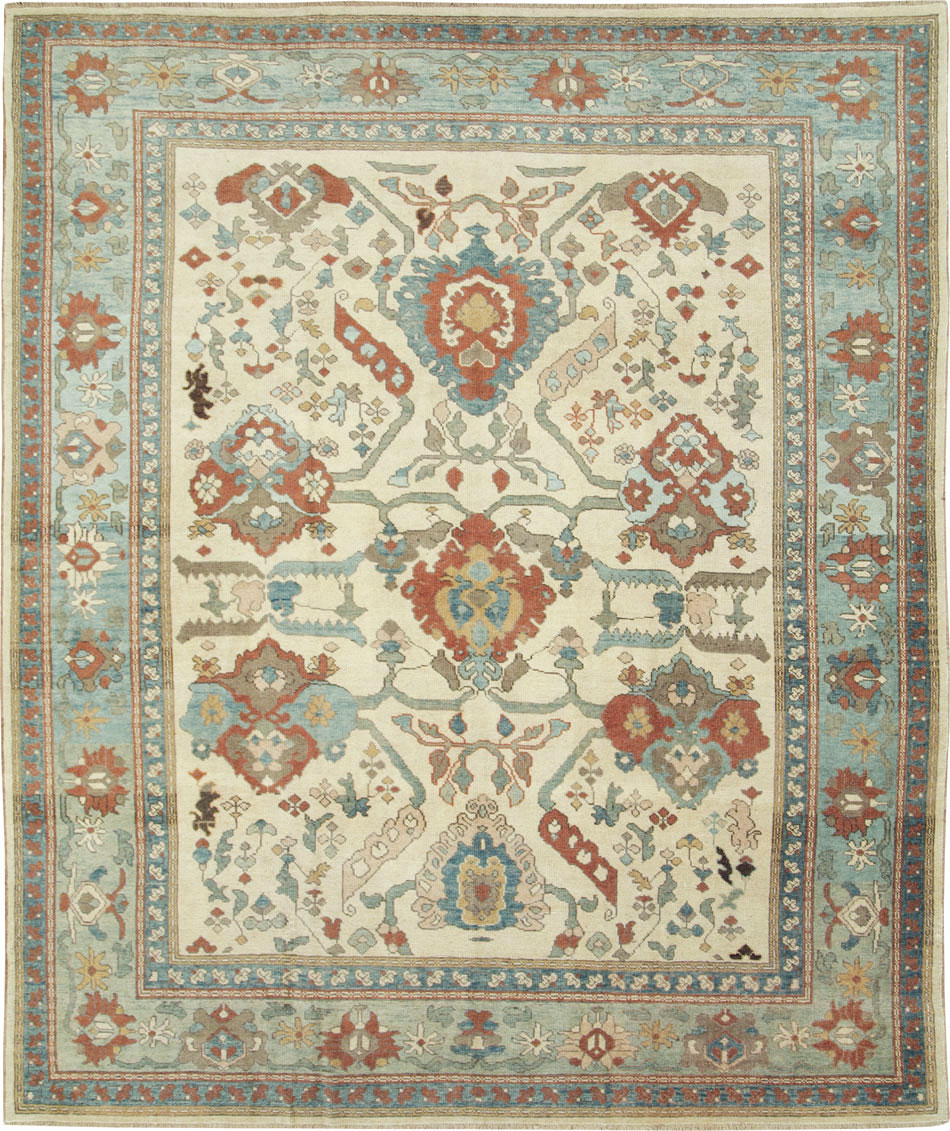 Modern Turkish Oushak Carpet, No.28338 - Gsblank