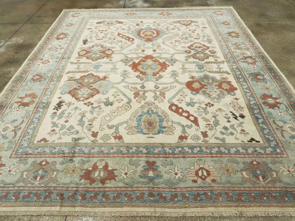 Modern Turkish Oushak Carpet, No.28338 - Gsblank