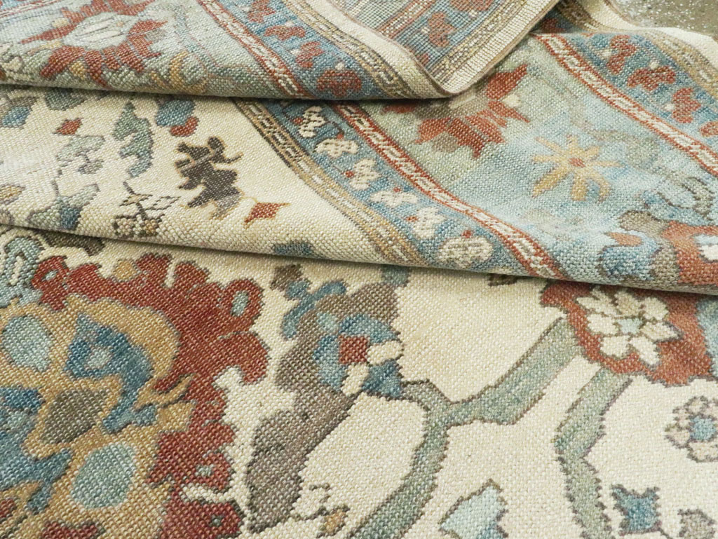 Modern Turkish Oushak Carpet, No.28338 - Gsblank
