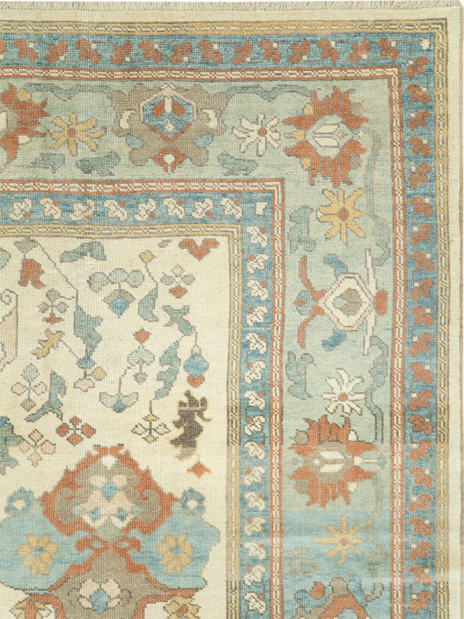 Modern Turkish Oushak Carpet, No.28338 - Gsblank