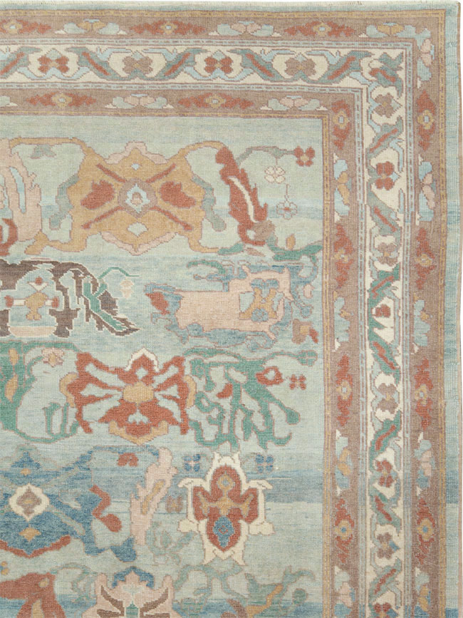 Modern Turkish Oushak Carpet, No.28340 - Gsblank