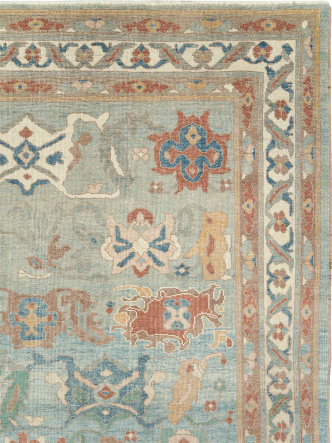 Modern Turkish Oushak Carpet, No.28340 - Gsblank