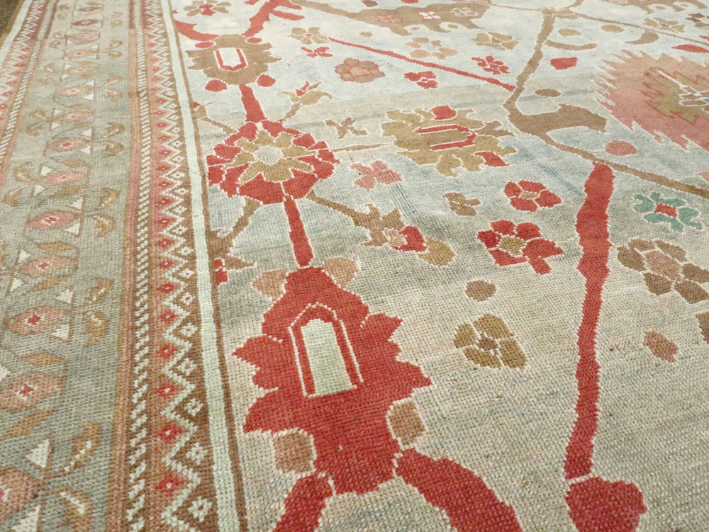 Modern Turkish Oushak Style Carpet, No.28341 - Gsblank