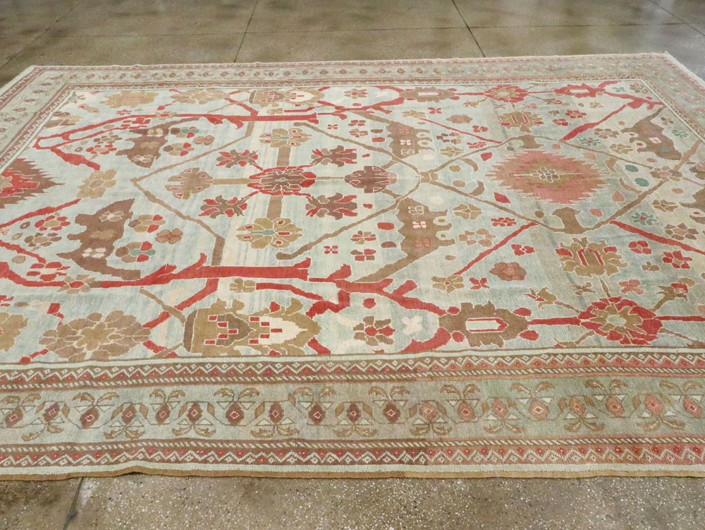 Modern Turkish Oushak Style Carpet, No.28341 - Gsblank