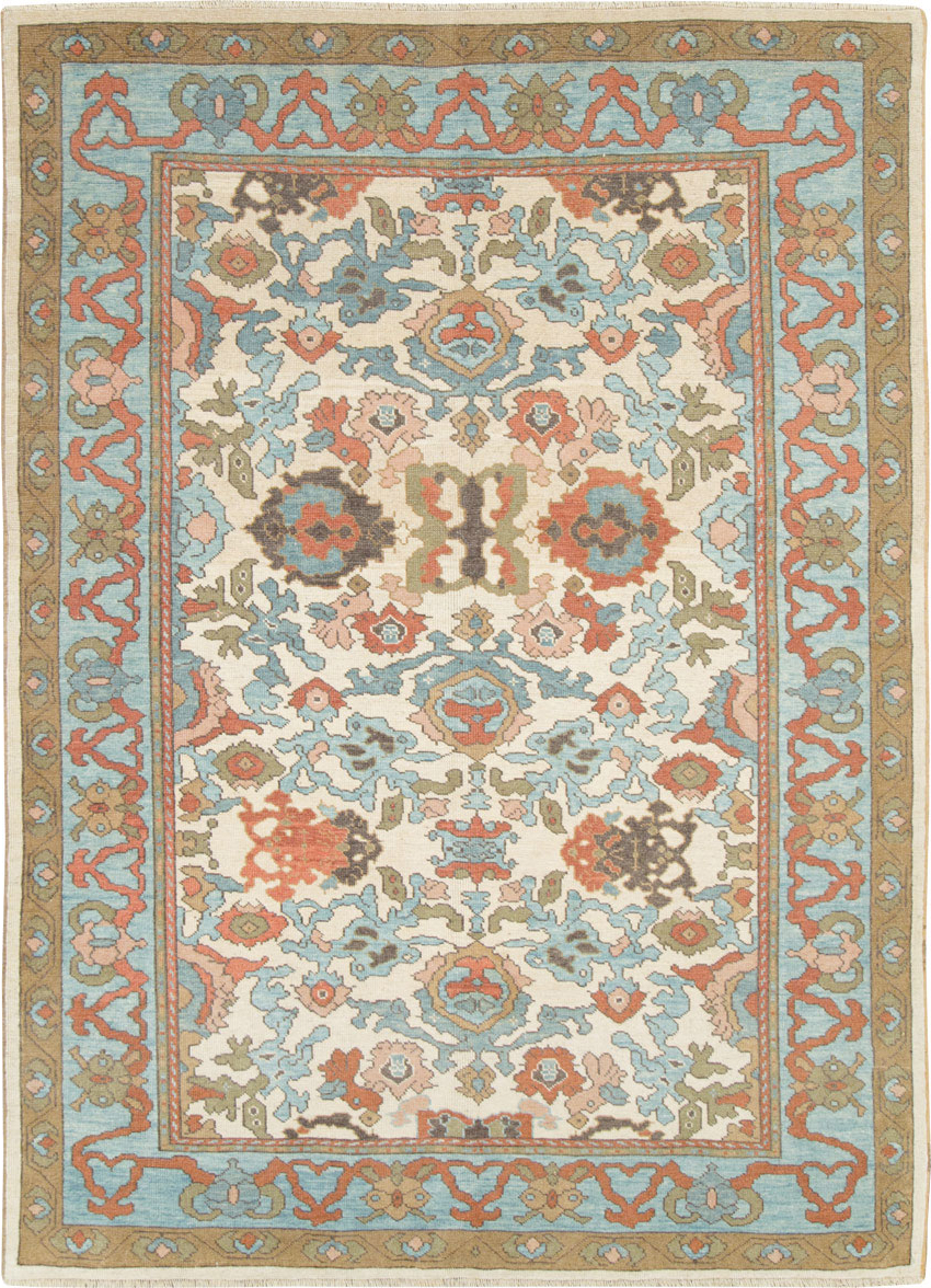 Modern Turkish Oushak Small Room Size Carpet, No.28343 - Gsblank