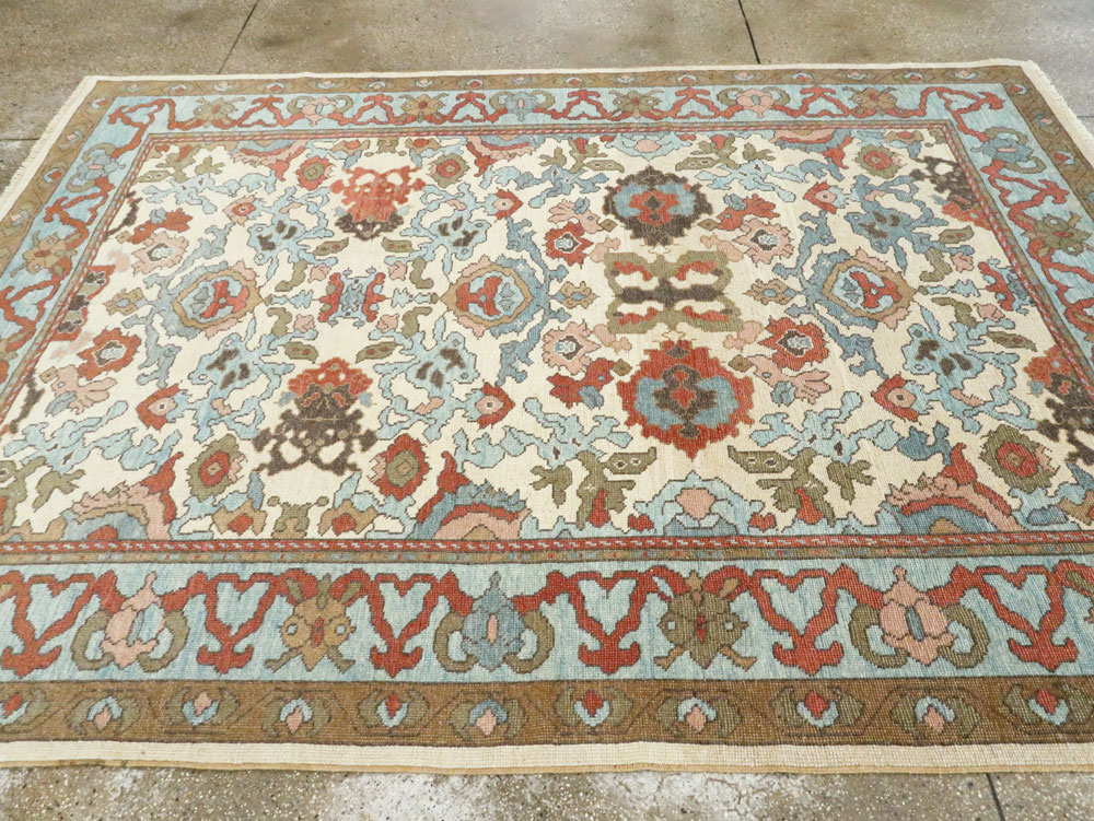 Modern Turkish Oushak Small Room Size Carpet, No.28343 - Gsblank