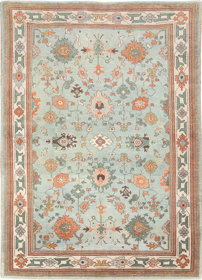 Contemporary Turkish Oushak Carpet, No.28344 - Gsblank