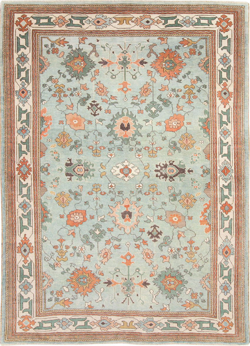 Contemporary Turkish Oushak Carpet, No.28344 - Gsblank