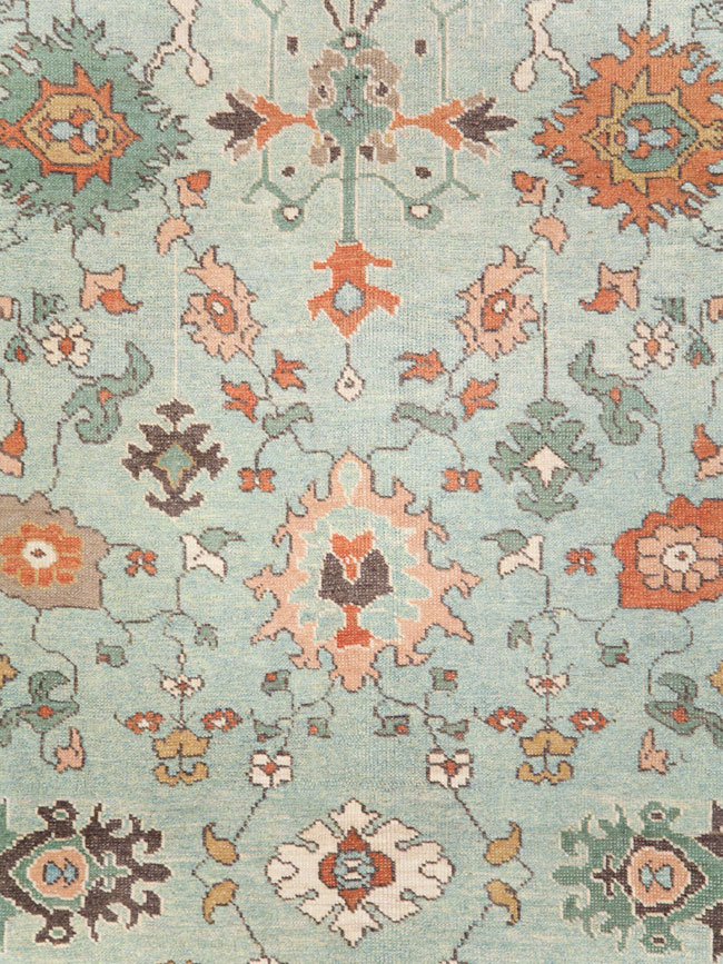 Contemporary Turkish Oushak Carpet, No.28344 - Gsblank
