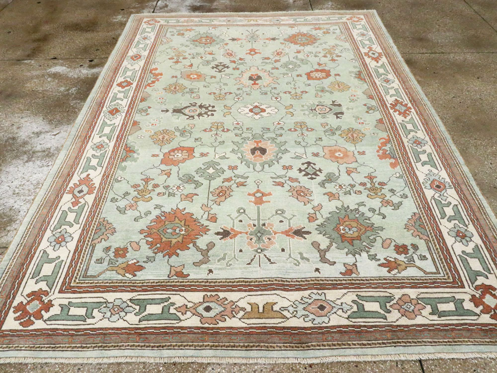Contemporary Turkish Oushak Carpet, No.28344 - Gsblank