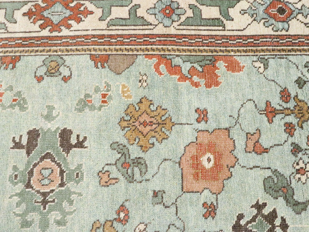 Contemporary Turkish Oushak Carpet, No.28344 - Gsblank