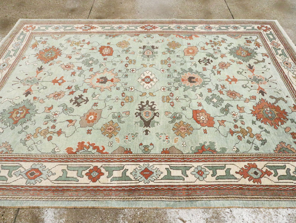 Contemporary Turkish Oushak Carpet, No.28344 - Gsblank