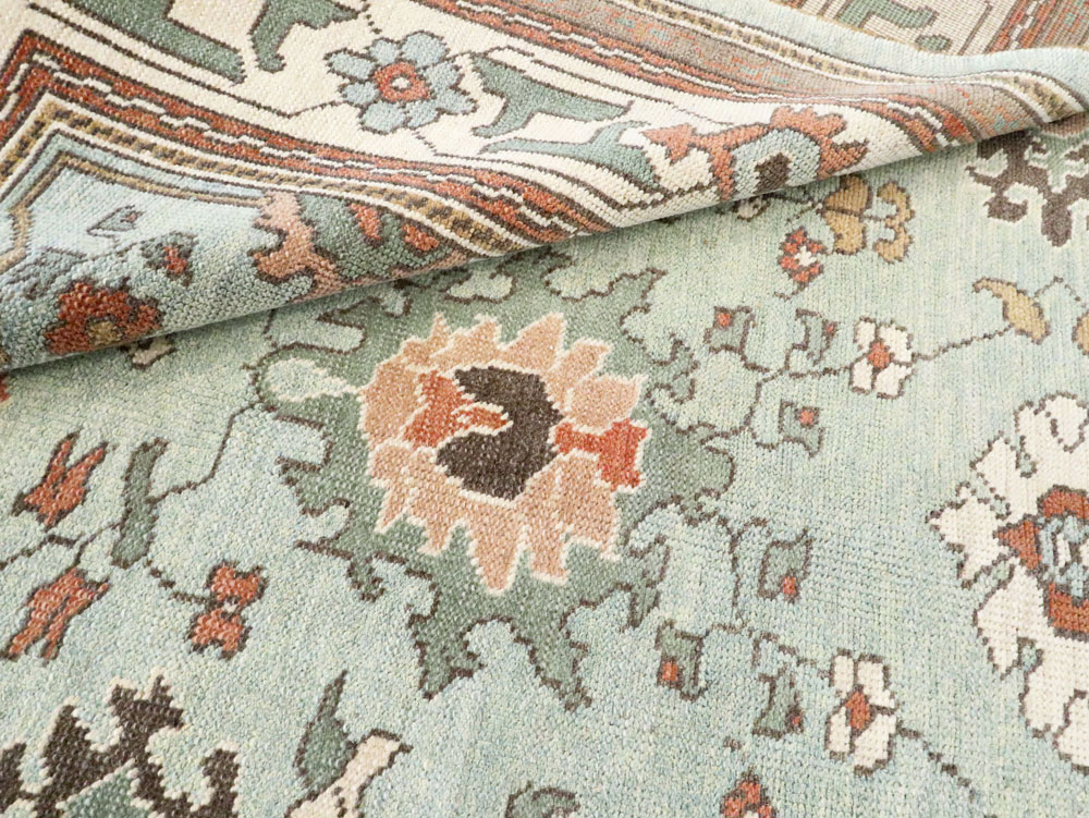 Contemporary Turkish Oushak Carpet, No.28344 - Gsblank