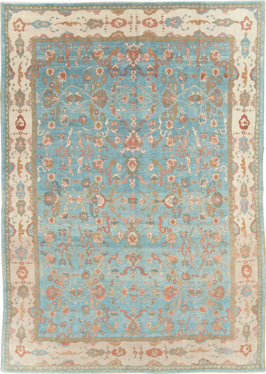 Contemporary Turkish Oushak Room Size Carpet, No.28346 - Gsblank