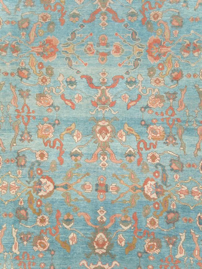 Contemporary Turkish Oushak Room Size Carpet, No.28346 - Gsblank